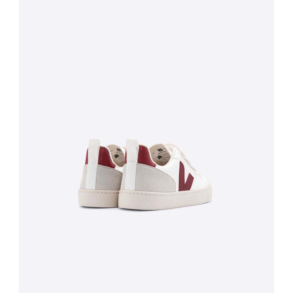 Veja V-10 CWL Joggesko Barn White/Burgundy | NO 861PJJ